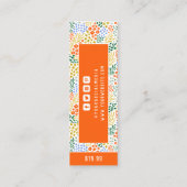 Kleding Labels Kleine Bedrijven Floral Prijs Label (Achterkant)