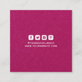 Kleding Labels Kleine bedrijven Hot Pink Glitter (Achterkant)