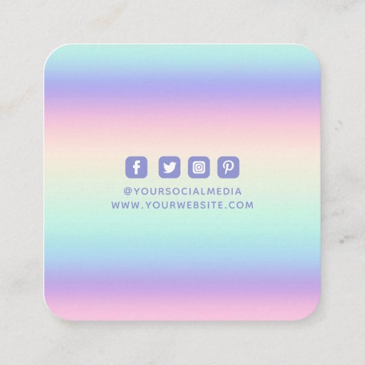 Kleding Labels kleine bedrijven iriserend (Achterkant)