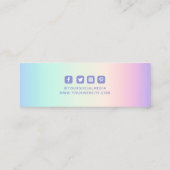 Kleding Labels kleine bedrijven iriserend (Achterkant)