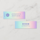 Kleding Labels kleine bedrijven iriserend (Voorkant / Achterkant)