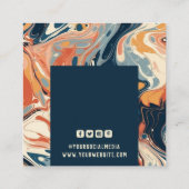 Kleding Labels Kleine bedrijven Modern Abstract (Achterkant)