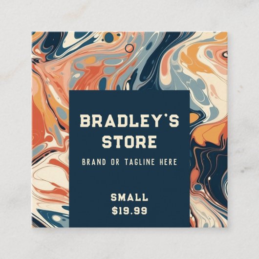 Kleding Labels Kleine bedrijven Modern Abstract (Voorkant)