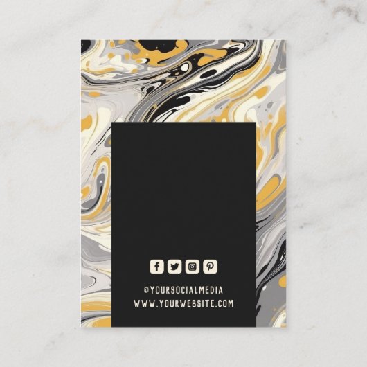 Kleding Labels Kleine bedrijven Modern Abstract (Achterkant)