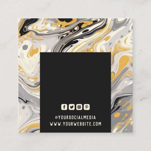 Kleding Labels Kleine bedrijven Modern Abstract (Achterkant)