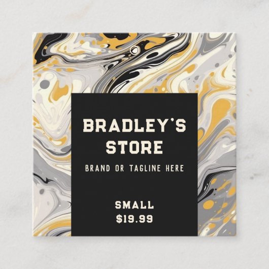 Kleding Labels Kleine bedrijven Modern Abstract (Voorkant)