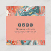 Kleding Labels Kleine bedrijven Modern Abstract (Achterkant)