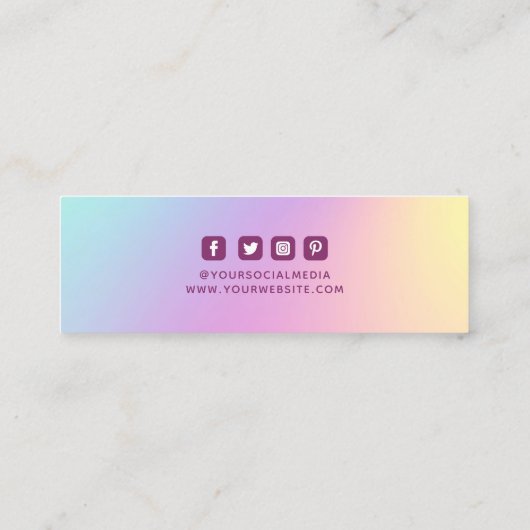 Kleding Labels Kleine bedrijven Moderne regenboog (Achterkant)