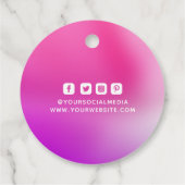 Kleding Labels Kleine bedrijven Ombre Roze Paarse (Achterkant)