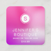 Kleding Labels Kleine bedrijven Ombre Roze Paarse (Voorkant)