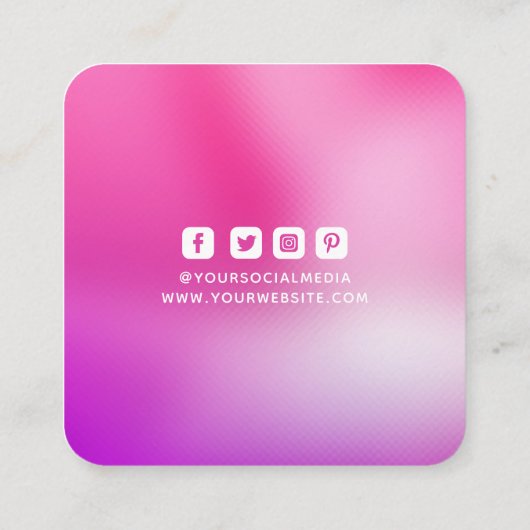 Kleding Labels Kleine bedrijven Ombre Roze Paarse (Achterkant)