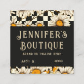 Kleding Labels Kleine bedrijven Retro Groovy Daisy (Voorkant)