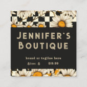 Kleding Labels Kleine bedrijven Retro Groovy Daisy (Voorkant)