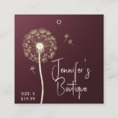 Kleding Labels Kleine Bedrijven Verleggende Floral (Voorkant)