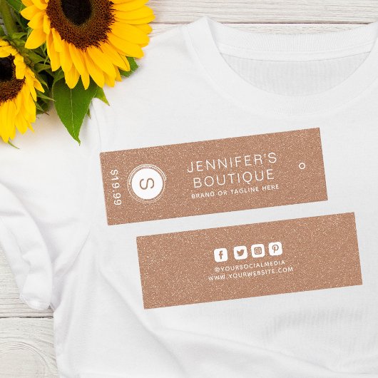 Kleding Labels Kleine Onderneming Abrikozenwit