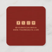 Kleding Labels Kleine Onderneming Burgundy Beige (Achterkant)