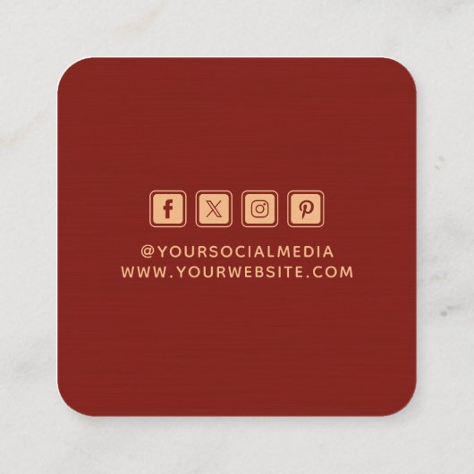 Kleding Labels Kleine Onderneming Burgundy Beige (Achterkant)