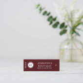 Kleding Labels Kleine Onderneming Burgundy White (Staand voorkant)