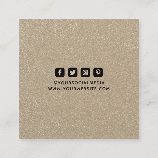 Kleding Labels Kleine Onderneming Champagne Glitte (Achterkant)