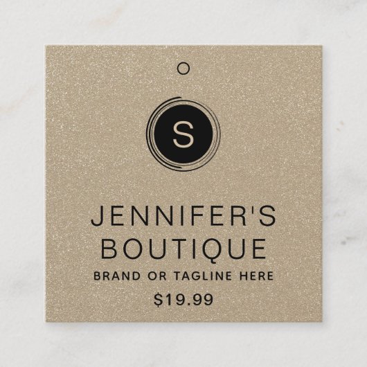 Kleding Labels Kleine Onderneming Champagne Glitte (Voorkant)