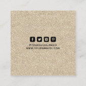 Kleding Labels Kleine Onderneming Champagne Glitte (Achterkant)