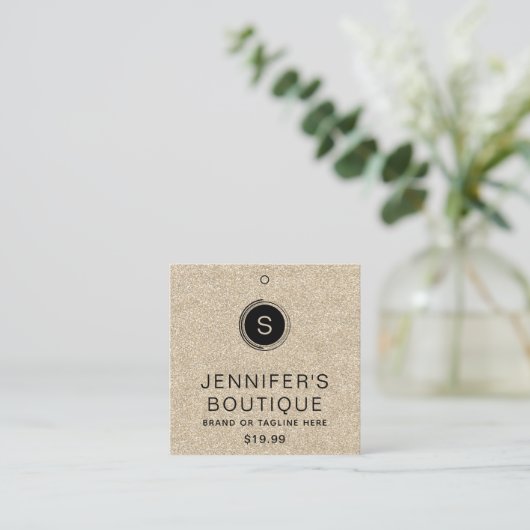 Kleding Labels Kleine Onderneming Champagne Glitte (Staand voorkant)