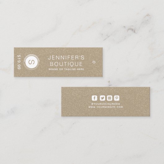 Kleding Labels Kleine Onderneming Champagne White (Voorkant / Achterkant)