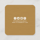 Kleding Labels Kleine Onderneming Donkere Mosterd (Achterkant)