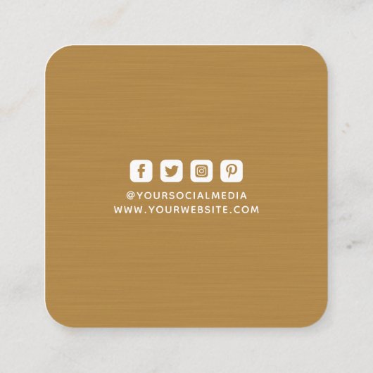 Kleding Labels Kleine Onderneming Donkere Mosterd  (Achterkant)