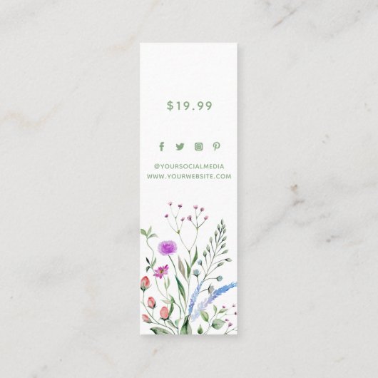 Kleding Labels Kleine Onderneming Luxe Floral (Achterkant)