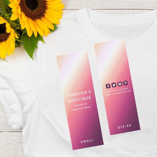 Kleding Labels Kleine Onderneming Moderne Abstract