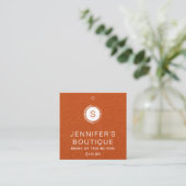 Kleding Labels Kleine Onderneming Oranje Glitter (Staand voorkant)