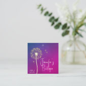 Kleding Labels Kleine Onderneming Paarse Floral Pr (Staand voorkant)