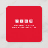 Kleding Labels Kleine Onderneming Rood Wit (Achterkant)