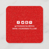 Kleding Labels Kleine Onderneming Rood Witte Glitt (Achterkant)