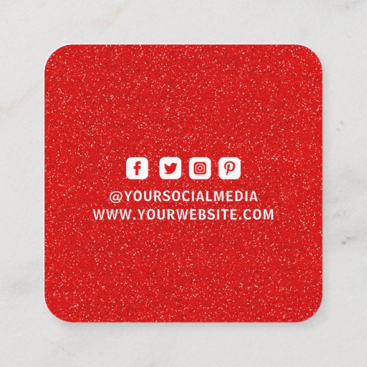 Kleding Labels Kleine Onderneming Rood Witte Glitt (Achterkant)