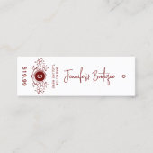 Kleding Labels Kleine Onderneming Witte Prijs Labe (Voorkant)