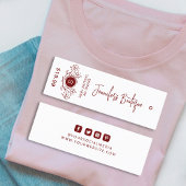Kleding Labels Kleine Onderneming Witte Prijs Labe