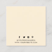 Kleding Labels Kleine Peach Floral Prijs (Achterkant)