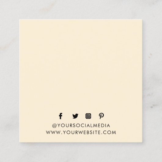 Kleding Labels Kleine Peach Floral Prijs (Achterkant)