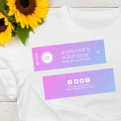 Kleding Labels Kleine Roze Blauw