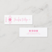 Kleding Labels Kleine Roze Prijs Labels