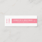 Kleding Labels Kleine Roze Witte Prijs Label (Voorkant)