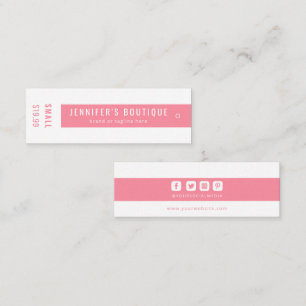 Kleding Labels Kleine Roze Witte Prijs Label