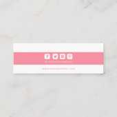 Kleding Labels Kleine Roze Witte Prijs Label (Achterkant)