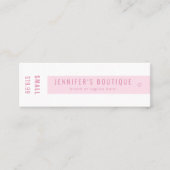 Kleding Labels Kleine Roze Witte Prijs Labels (Voorkant)