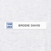 Kleding Labels Naam werknemer & Logo bedrijf (Design 1)