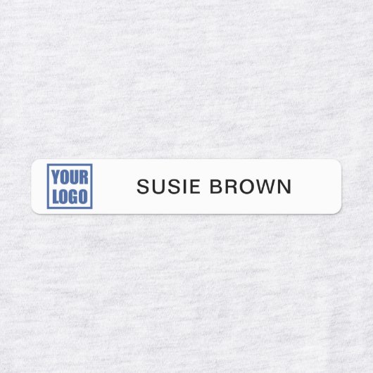 Kleding Labels Naam werknemer & Logo bedrijf (Design 2)