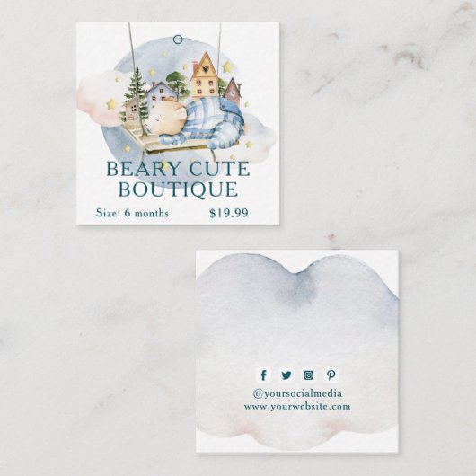 Kleding Labels Small Business Beer Kind Cute (Voorkant / Achterkant)