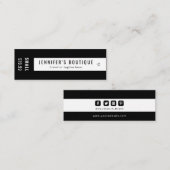 Kleding Labels Small Business Black White Price La (Voorkant / Achterkant)